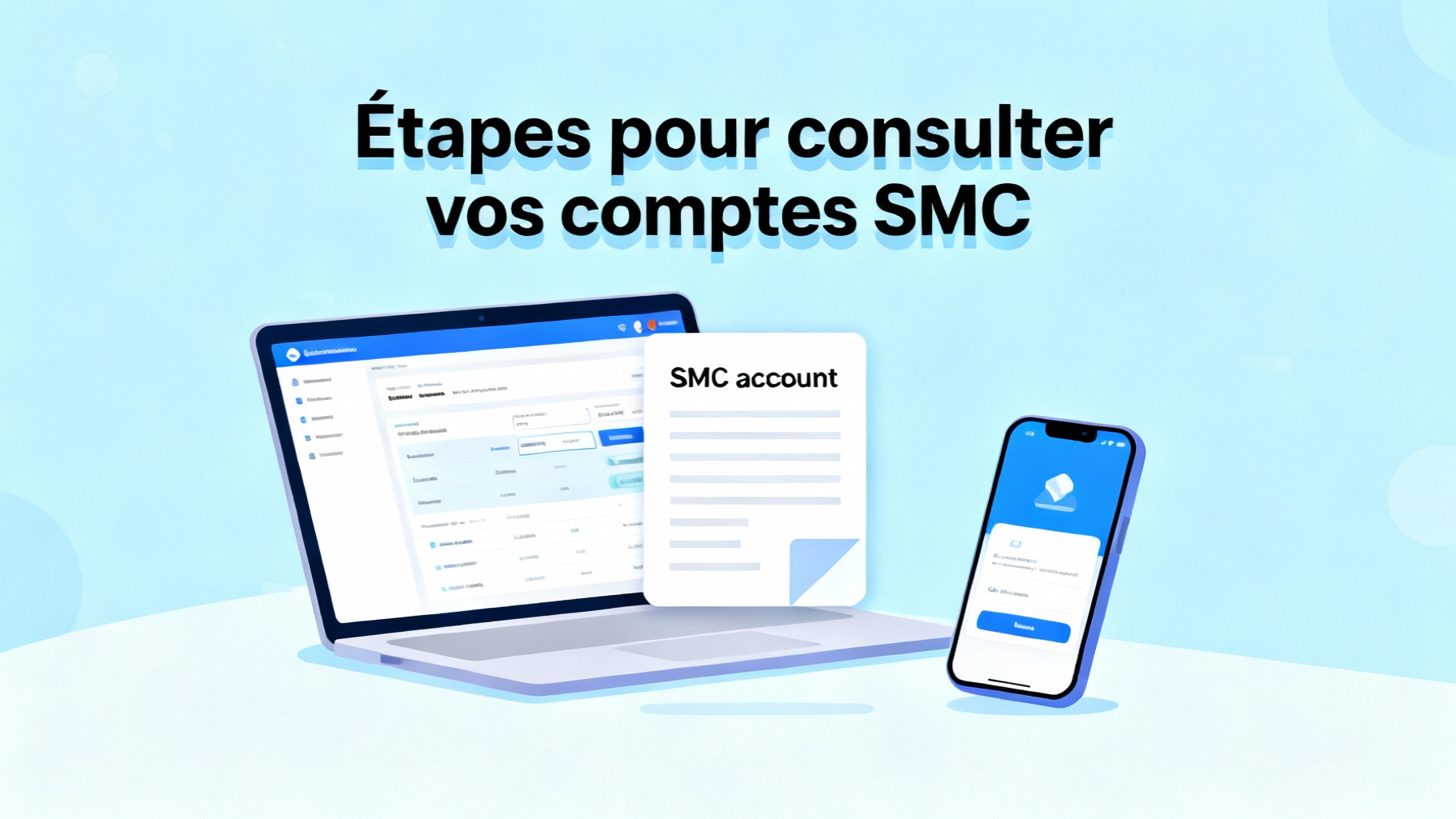 Étapes pour consulter vos comptes SMC