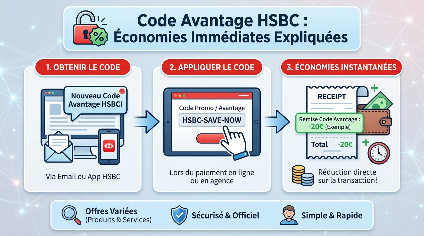 Comment bénéficier du code avantage HSBC ?