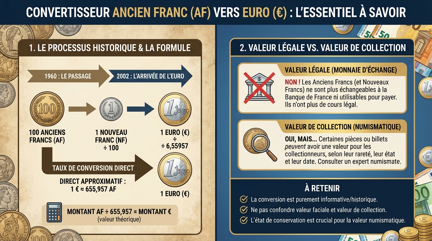 Convertisseur ancien franc-euro : tout ce qu'il faut savoir 1 Impact sur le pouvoir d'achat