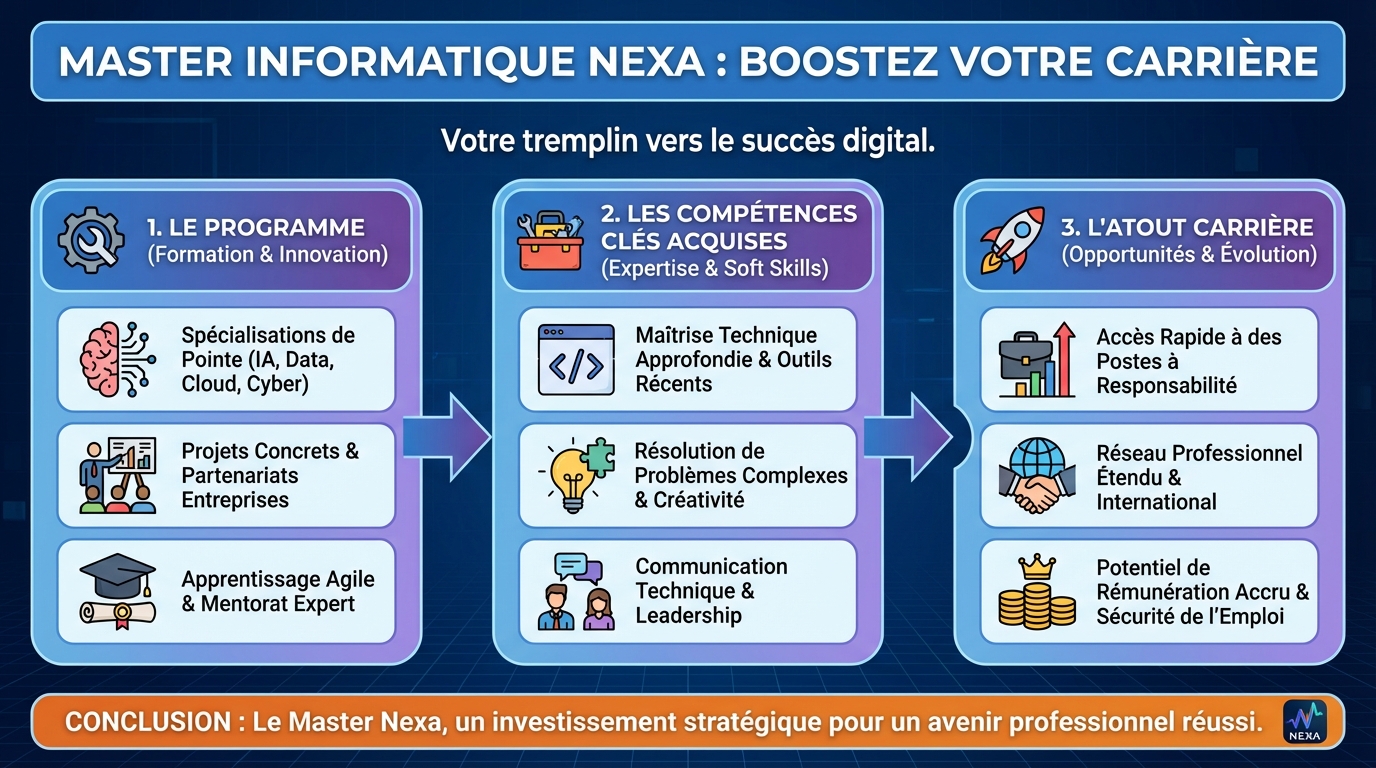 Découvrez le master en informatique nexa : un atout pour votre carrière 1 Débouchés et perspectives de carrière
