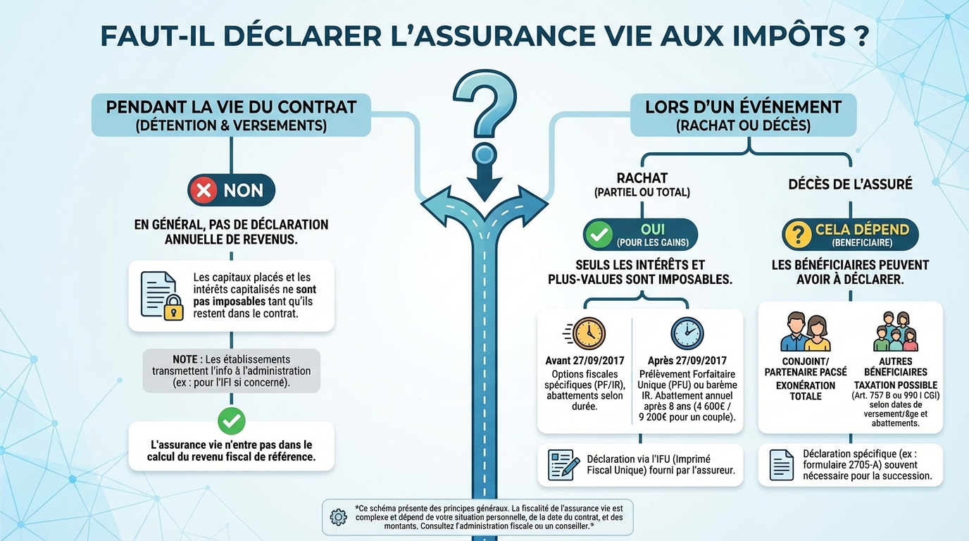 Comment déclarer l'assurance vie ?