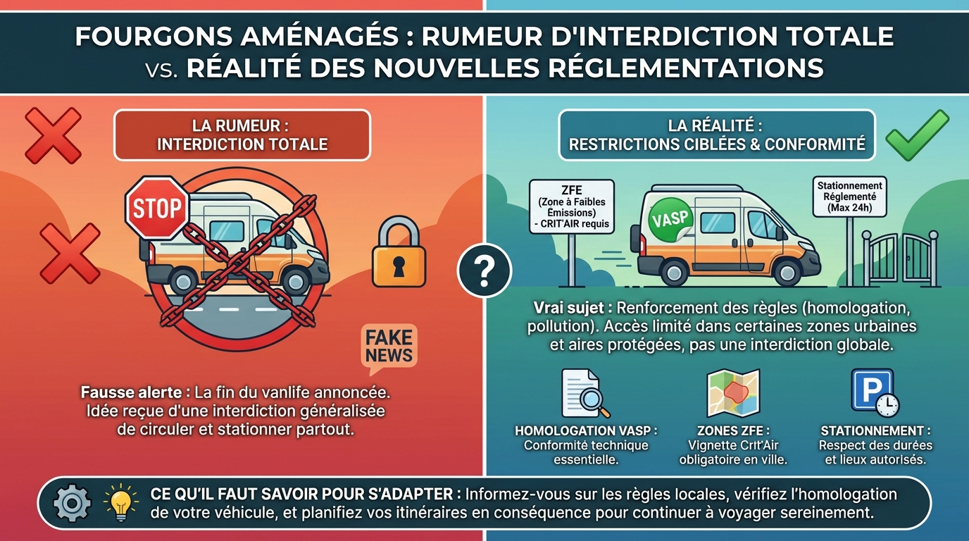Les fourgons aménagés vont être interdits : ce que vous devez savoir 1 Conséquences pour les utilisateurs