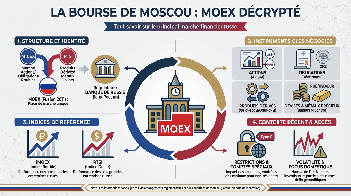 Tout savoir sur la bourse de moscou : MOEX décrypté 1 Fonctionnement du MOEX