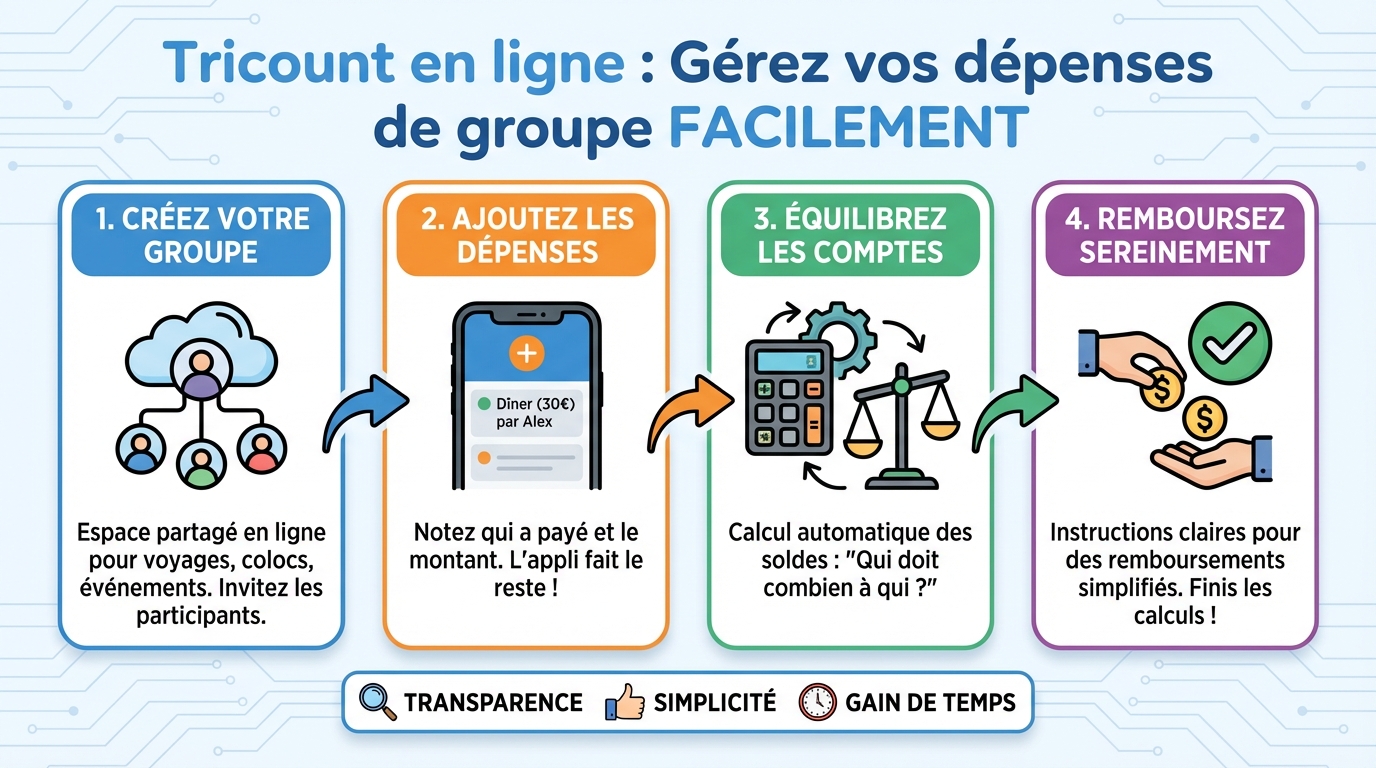 Avantages de Tricount pour les groupes