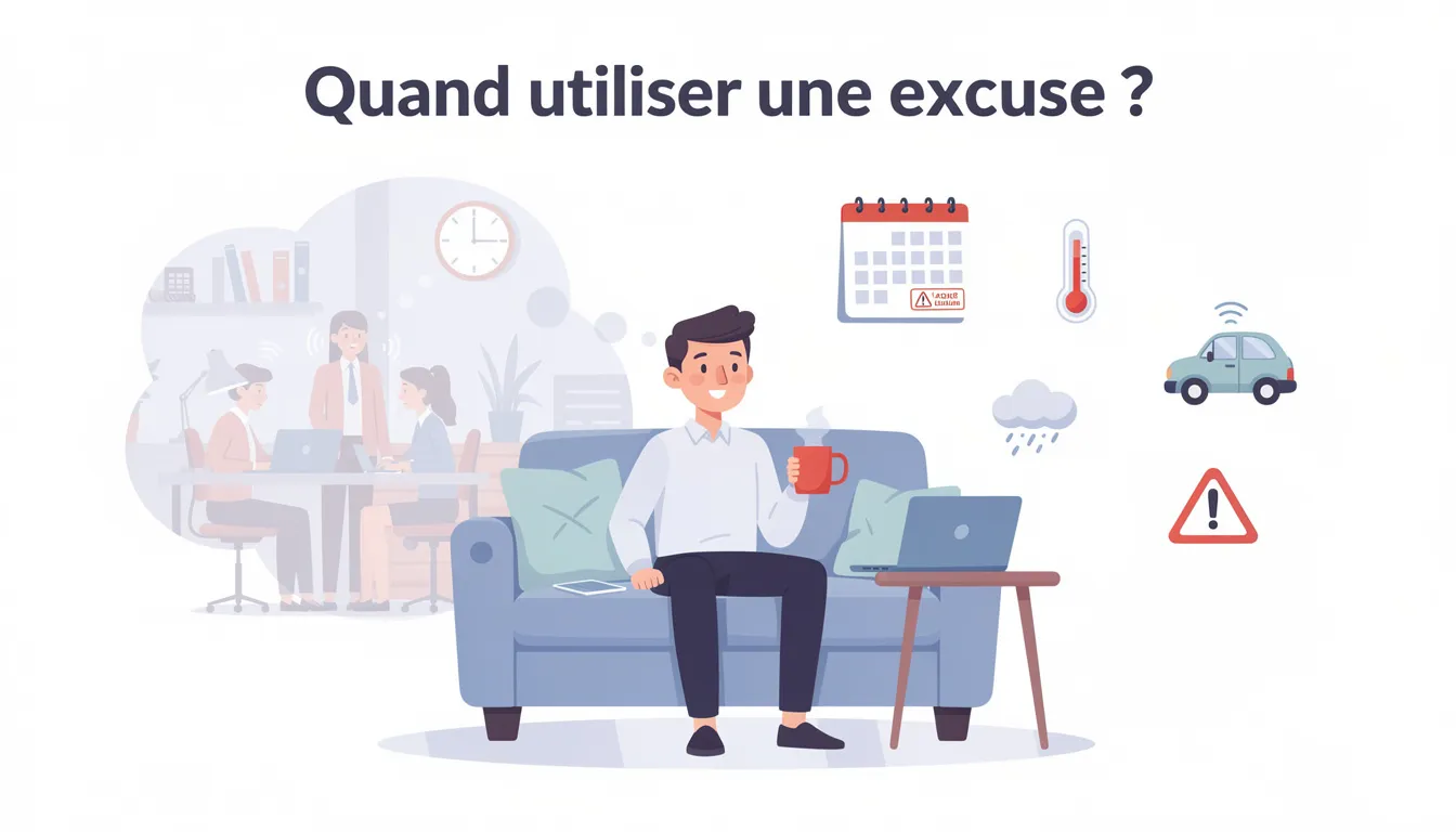 Quand utiliser une excuse?