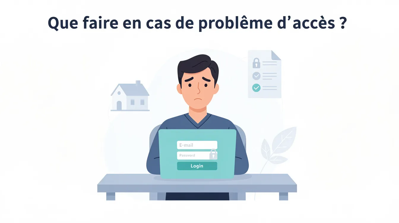 Que faire en cas de problème d'accès ?