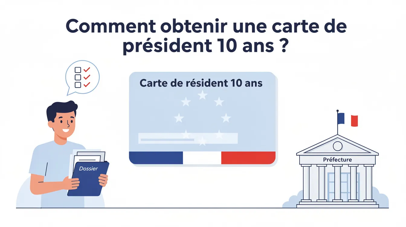 Carte de résident 10 ans : tous ses avantages expliqués 1 Comment obtenir une carte de résident 10 ans ?