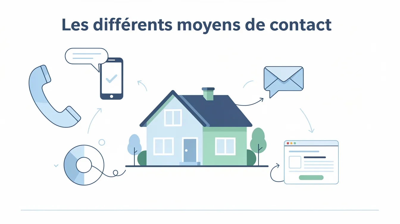 Les différents moyens de contact