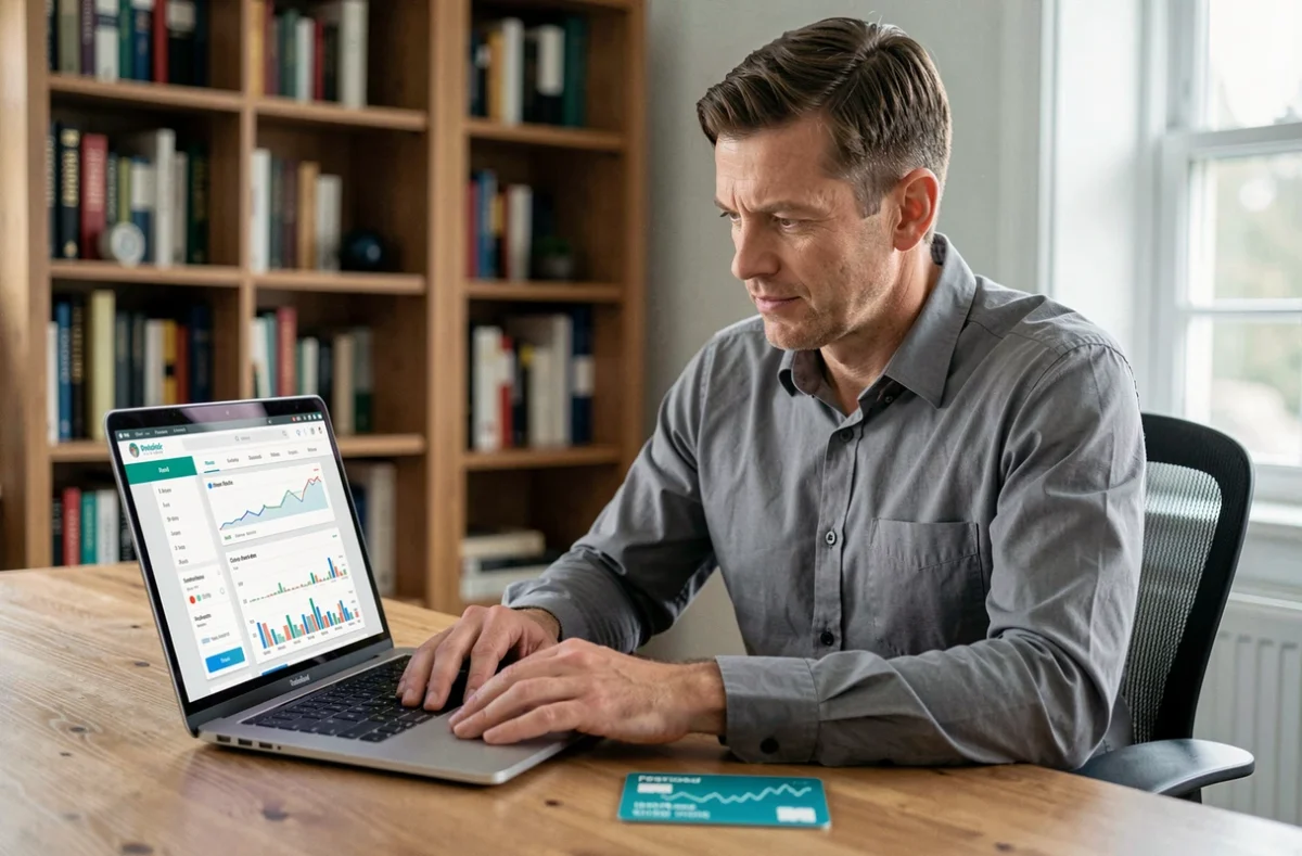 Parent consultant l'application de contrôle parental Pixpay sur son ordinateur portable