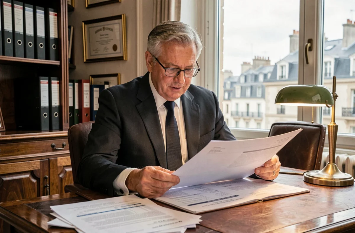 Christian Roger Pouthe, courtier en crédit immobilier dans son bureau à Sens